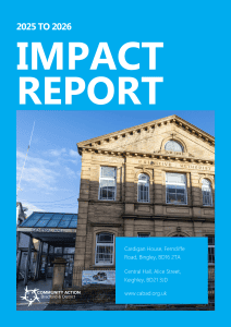 Community Action Impact Report 2025/2026 front cover